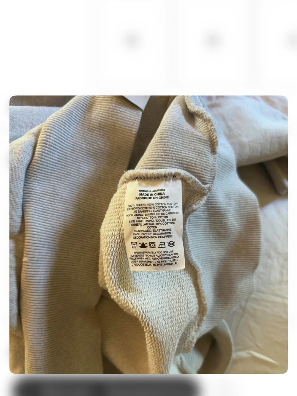 Nike Air Jordan Heavyweight Fleece Pullover Hoodie Cream Oatmeal Size Small
